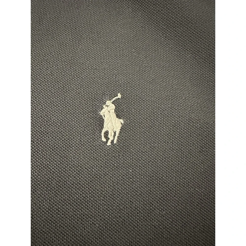Polo Ralph Lauren Polo Shirt Mens XXL BLACK Short Sleeve Gray Pony